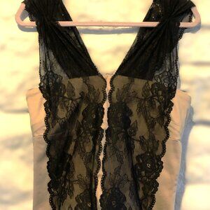 Y2K Ruth Anthropologie Corset Top with Lace Size 10 97% Cotton 3% Spandex